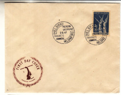 Finlande - Lettre FDC De 1947 - Oblit Helsinki - Drapeaux - - Storia Postale