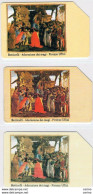 3  USATE  £. 5.000  -  31.12.1992  BOTTICELLI,  ADORAZIONE  DEI  MAGI  -  S. CPL. -  QUESTE. - Publiques Figurées Ordinaires