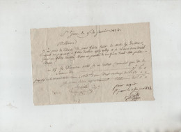 Guille Marchand Drapier Saint Jean D'Arves 1824 Note De Paiement - Non Classificati