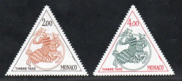 Monaco, Yv N° Taxe 71, 72, **,  Neufs Sans Charnière, - Impuesto