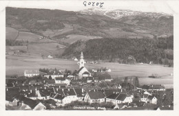 D9476) OBDACH - 874m STmk. - Alte FOTO AK - KIRCHE Häuser Felder Gegen Berge - Obdach