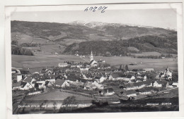 D9483) OBDACH Mit Zirbitzkogel - Stmk. - S/W FOTO AK - Häuser Kirchen - Bauernhöfe ALT - Obdach