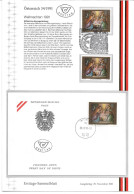 0102s: Österreich 1991, Weihnachten Stiftskirche Baumgartenberg: FDC, ** Und Gestempelt, Mit Erläuterungen - Perg