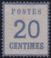 Alsace  .  Y&T   .   6   (2 Scans)   .   Signé    .   (*)    .    Neuf Sans  Gomme - Unused Stamps