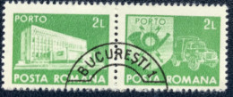 Romana - Roemenië - C14/53 - 1982 - (°)used - Michel 128 - Postkantoor & Postembleem & Postvoertuig - BUCURESTI - Postage Due