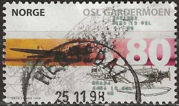 NORWAY 1998 Inauguration Of Oslo Airport, Gardermoen - 3k80 - Boeing 747, Douglas DC-3 And Junkers Ju 52/3m Airliners FU - Used Stamps