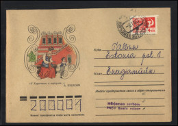 RUSSIA USSR Stationery USED ESTONIA  AMBL 1204 MARJAMAA Literature Personalities PUSHKIN - Unclassified