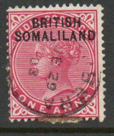 Somaliland Protectorate 1903 QV  1 Anna Overprint On India, Used, SG 2 (BA2) - Somaliland (Protectorat ...-1959)