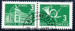 Romana - Roemenië - C14/54 - 1967 - (°)used - Michel 107 - Postkantoor & Posthoorn & Bliksem - BUCURESTI - Postage Due