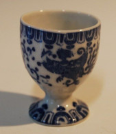 C126 Ancien Coquetier Asiatique XIX Cachet Dessous !! - Egg Cups