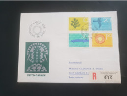 LIECHTENSTEIN 1966 Série N°408/411 Yvert 2019 Oblitération 1er Jour - Cartas & Documentos