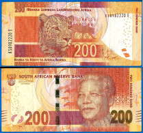 Afrique Du Sud 200 Rand 2016 Nelson Mandela Animal South Africa Que Prix + Port Billets Rands Paypal Bitcoin Crypto OK - South Africa