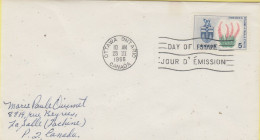 Canada 1966 Fireweed 1v FDC (CN177B) - 1961-1970