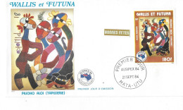 WALLIS ET FUTUNA FDC De 1984.  Pilioho Aloi Tapisserie - Lettres & Documents