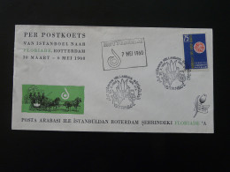 Lettre Cover Expo Floriade Rotterdam Istanbul Turquie Turkey 1960 (ex 2) - Lettres & Documents