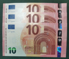 10 EURO SPAIN 2014 LAGARDE V011A1 VB CORRELATIVE TRIO FIRST POSITION SC FDS UNCIRCULATED  PERFECT - 10 Euro