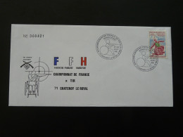 Lettre Cover Championnat De France Tir Handisport Chatenoy Le Royal 71 Saone Et Loire 1986 (ex 2) - Sport Voor Mindervaliden