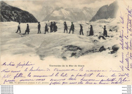 (KD) 74 SAINT-JULIEN-EN-GENEVOIS. Traversée De La Mer De Glace 1906 - Saint-Julien-en-Genevois