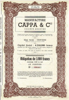 - Obligation De 1951 - Manufacture CAPPA & Cie - Verviers - EF - - Textil