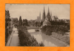 STRASBOURG (67) - L'Eglise Protestante St-Paul Et La Cathédrale - - Iglesias Y Las Madonnas