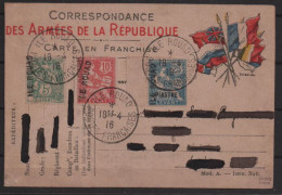 Frankreich (alte I) 1916: Brief  | Levante, Provisorien, Handstempel | Ile Rouad - Brieven En Documenten