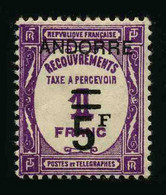 ANDORRE FRANCAIS - YT Taxe 15 ** - TIMBRE NEUF ** - Unused Stamps