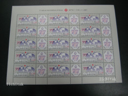 1997 Macau 77th Anniversary Macau Red Cross Stamps Full Sheet MNH - Altri & Non Classificati
