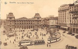 Bruxelles La Gare Du Nord Et Place Rogier  -pas Envoyé - Schienenverkehr - Bahnhöfe