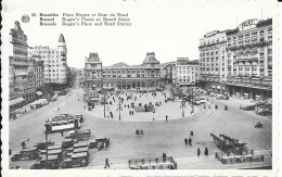 Bruxelles Place Rogier Et Gare Du Nord -pas Envoyé - Cercanías, Ferrocarril