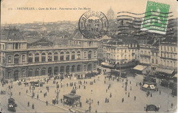 Bruxelles Gare Du Nord  Panorama Saur Ste-Marie 16-10-1912 - Spoorwegen, Stations