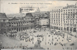 Bruxelles Gare Du Nord  Panorama Sur L'Eglise St Marie 5-8-1931 - Cercanías, Ferrocarril