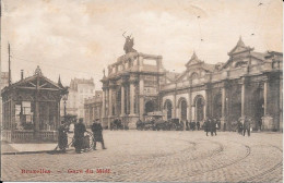 Bruxelles Gare Du Midi   11-3-1907 - Chemins De Fer, Gares