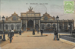 Bruxelles Gare Du Midi  -envoyé - Chemins De Fer, Gares