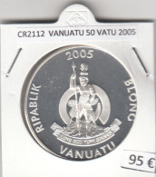 CR2112 MONEDA VANUATU 50 VATU 2005 PLATA - Vanuatu