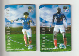 Magnets En Relief  Les Joueurs De L'Equipe De France De Football " Florent MALOUDA " & "Alou DIARRA" - Sport