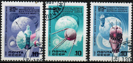 1987 Cosmonaut's Day Zag 5750-2 / Sc 5545-7 / YT 5395-7 / Mi 5698-5700 Used / Oblitéré / Gestempelt - Used Stamps