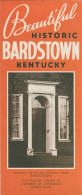 BARDSTOWN KENTUCKY BEAUTIFUL HISTORIC CARNET PUBLICITAIRE 4 VOLETS - Other & Unclassified