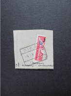 TR204 - Gehalveerde Zegel Op Fragment - Stempel Diest - Documenten & Fragmenten