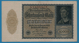 DEUTSCHES REICH 10000 MARK 19.01.1922 # L.11000478 P# 72 - 10000 Mark