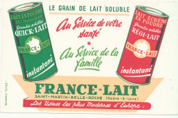 BU 2712   BUVARD  -  FRANCE LAIT  RIGI-LAIT  SAINT-MARTIN BELLE-ROCHE      ( 21,00 Cm X 13,50 Cm) - Produits Laitiers