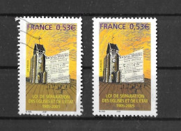 VARIETEE DE COULEUR N° 3860  OBLITERE - Used Stamps