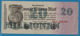 DEUTSCHES REICH 20 MILLIONEN MARK 25.07.1923 # 28AF.241946 P# 97b - 20 Millionen Mark