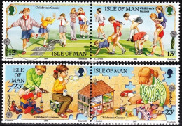 ISLE OF MAN 1989 EUROPA: Children's Games. Outdoor And Indoor. 2 Pairs, MNH - 1989