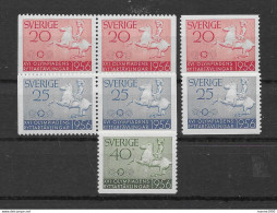 Sweden, 1956, Mi: 413/15 (MNH) - Ongebruikt