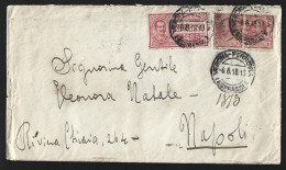 Verona Express Railway. Cart Circulated 1918 Through Naples. First World War. Carta Circolata Nel 1918 Per Napoli Expres - Eilsendung (Eilpost)