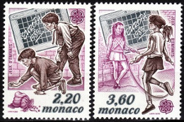 MONACO 1989 EUROPA: Children's Games. Shooters, Jumping-rope. Complete Set, MNH - 1989