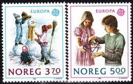 NORWAY 1989 EUROPA: Children's Games. Snowman, Thread Game. Complete Set, MNH - 1989