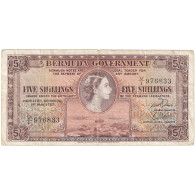 Bermudes, 5 Shillings, 1957, 1957-05-01, KM:18b, TB+ - Bermudes