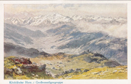 D9764) KITZBÜHELER HORN - Großvenedigergruppe  - Signiert E.T. COMPTON - Tolle Alte AK !! 1927 - Compton, E.T.