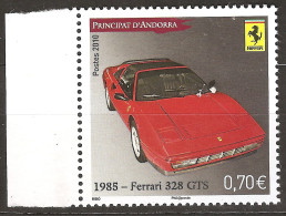 Andorre Français 2010 N° 696 ** Automobile, Voiture De Course, Enzo Ferrari 328 GT, Aileron Arrière, Moteur V8, Sportive - Nuovi